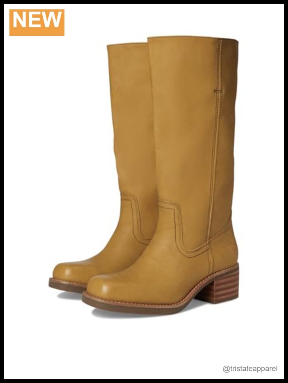 Miranda 14 PU Calf High Block Heel Square Toe Bootie Everyday